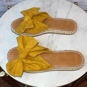 Universal Thread Lila Yellow Knotted Espadrille Like New Size 10